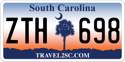 SC license plate ZTH698