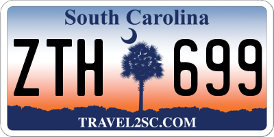SC license plate ZTH699