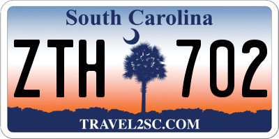 SC license plate ZTH702
