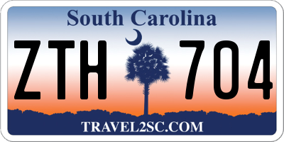 SC license plate ZTH704