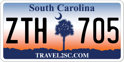 SC license plate ZTH705