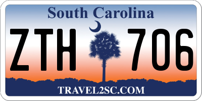 SC license plate ZTH706