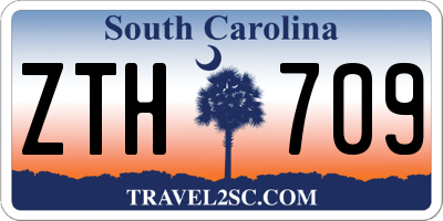SC license plate ZTH709