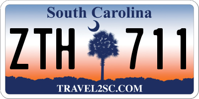 SC license plate ZTH711