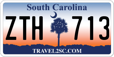 SC license plate ZTH713