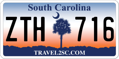 SC license plate ZTH716