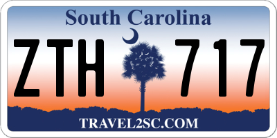 SC license plate ZTH717