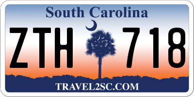 SC license plate ZTH718