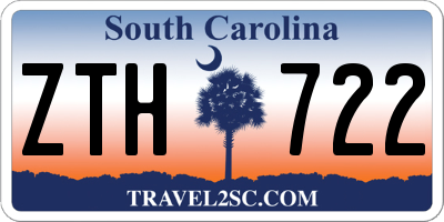 SC license plate ZTH722