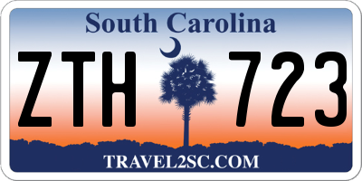 SC license plate ZTH723