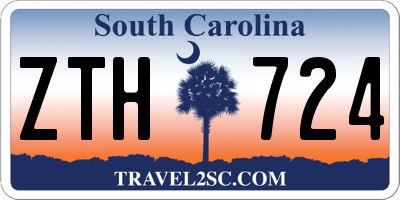 SC license plate ZTH724