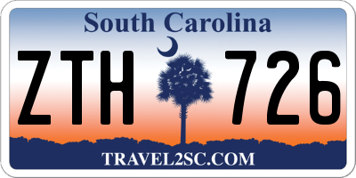 SC license plate ZTH726