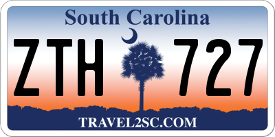 SC license plate ZTH727