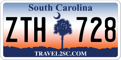 SC license plate ZTH728