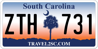 SC license plate ZTH731