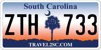 SC license plate ZTH733