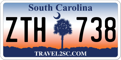 SC license plate ZTH738