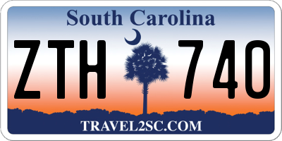 SC license plate ZTH740