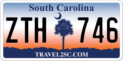 SC license plate ZTH746