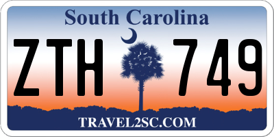 SC license plate ZTH749