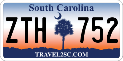 SC license plate ZTH752
