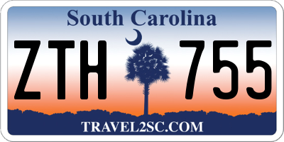 SC license plate ZTH755