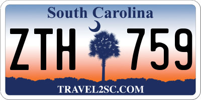 SC license plate ZTH759
