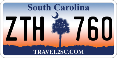 SC license plate ZTH760