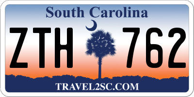 SC license plate ZTH762
