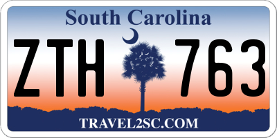 SC license plate ZTH763