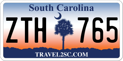SC license plate ZTH765