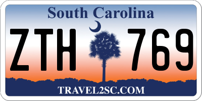 SC license plate ZTH769