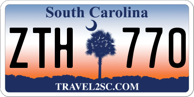 SC license plate ZTH770