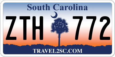 SC license plate ZTH772