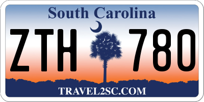 SC license plate ZTH780