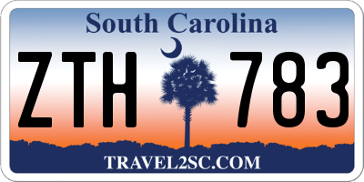 SC license plate ZTH783