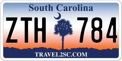 SC license plate ZTH784