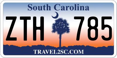 SC license plate ZTH785