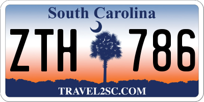SC license plate ZTH786