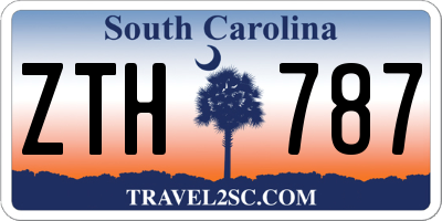 SC license plate ZTH787