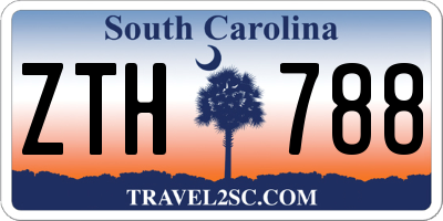SC license plate ZTH788
