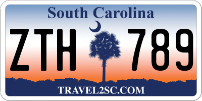 SC license plate ZTH789