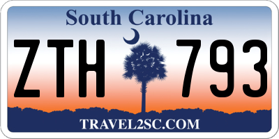SC license plate ZTH793