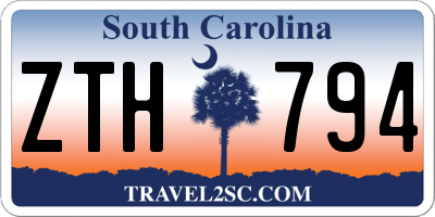 SC license plate ZTH794