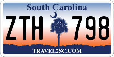SC license plate ZTH798