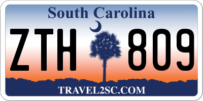 SC license plate ZTH809