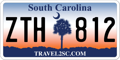 SC license plate ZTH812