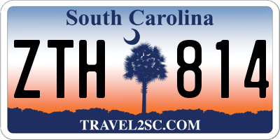SC license plate ZTH814