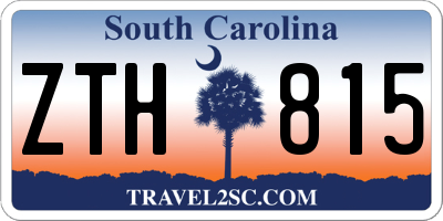 SC license plate ZTH815