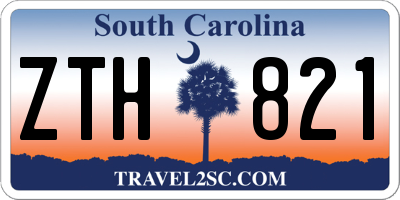 SC license plate ZTH821